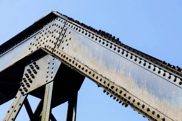 Tornillo Acero Puentes Ferroviarios Basados Fuerza — Foto de Stock