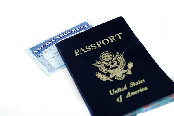 Стокові Фотографії Картки Соціального Забезпечення Паспорта — стокове фото