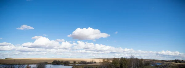 Cielo Azul Nubes Naturales Serie Naturaleza — Foto de Stock
