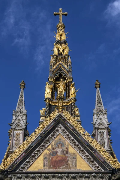 Albert Memorial Trova Kensington Gardens Londra Inghilterra Direttamente Nord Della — Foto Stock