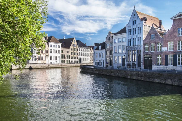 Canal Bruges Célèbre Ville Belgique — Photo