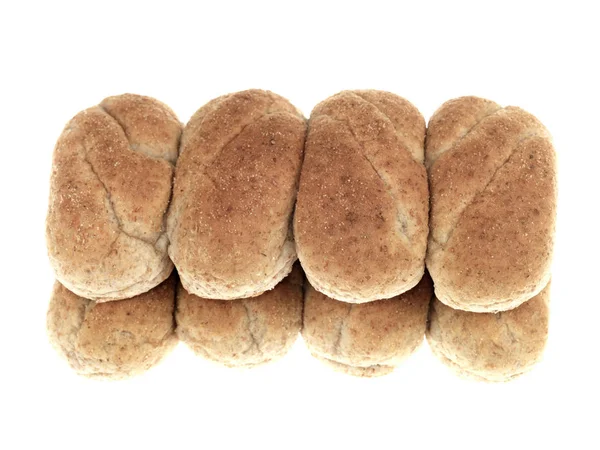 Soft Wholemeal Brown Sub Rolls — Stock Photo, Image