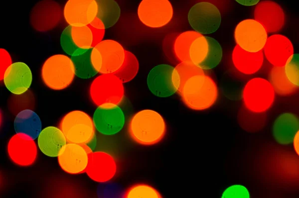 Bokeh Christmas Lights Abstract Background Коммерческого Назидательного Использования — стоковое фото