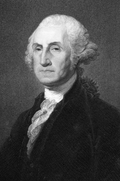 George Washington 1731 1799 Gravure Uit 1800 Eerste President Van — Stockfoto