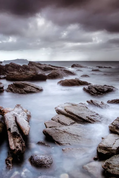 Océano Piedra Paisaje Dramático Belleza Natural — Foto de Stock