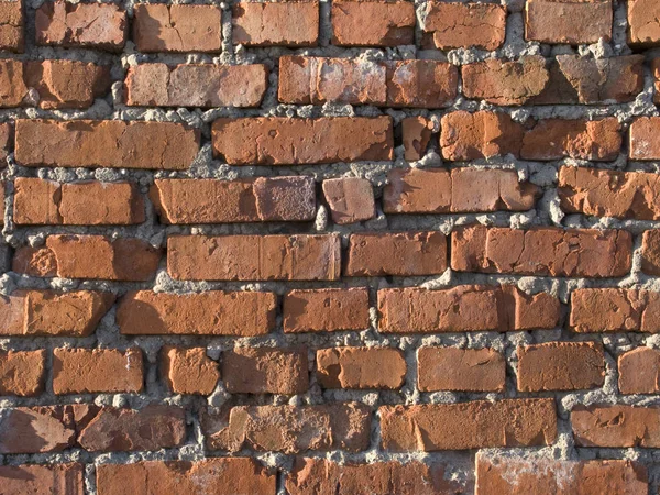 Primo Piano Della Vecchia Struttura Della Superficie Del Muro Mattoni — Foto Stock