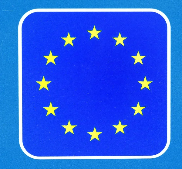 Bandera Europea Textura Fondo — Foto de Stock