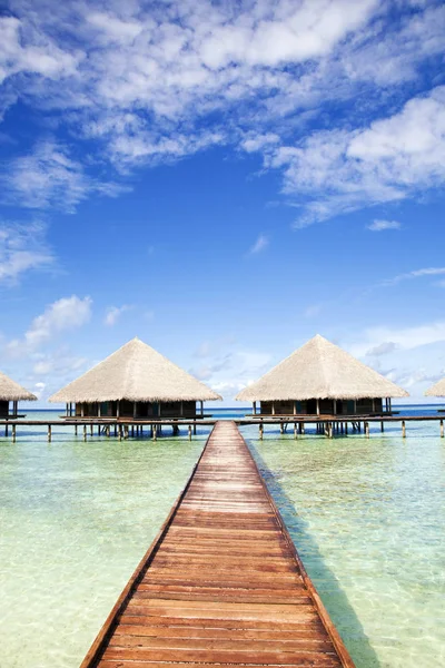 Tropisch Strand Tropisch Resort Bewolkte Hemel — Stockfoto