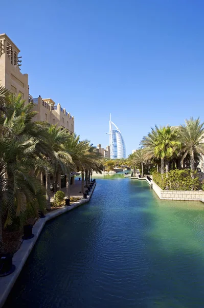 Madinat Jumeirah Veneza Golfo Dubai — Fotografia de Stock