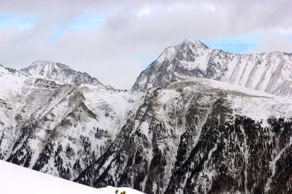 Altos Picos Los Alpes Austriacos Escena Invierno — Foto de Stock