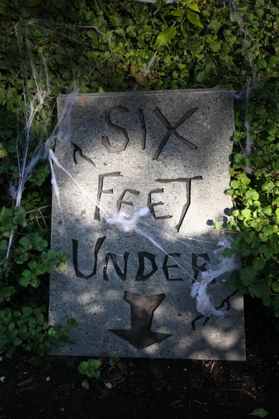 Tombstone Six Feet — Stock Photo, Image