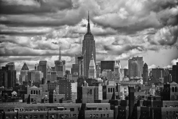 Empire State Building Och Nyc Skyline — Stockfoto