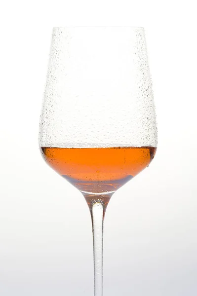 Wineglass Met Ros Wijn — Stockfoto