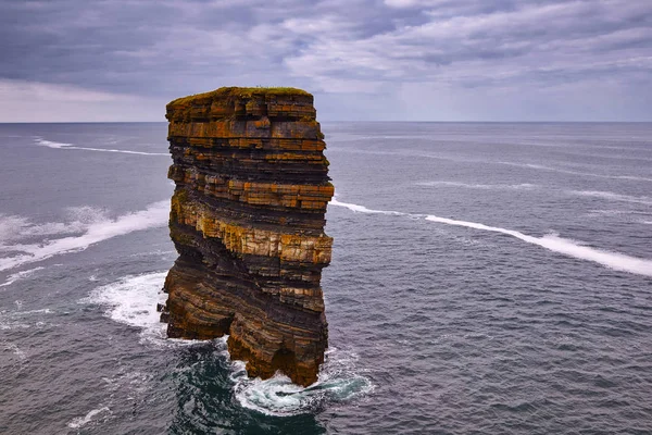 Dun Briste Impressive Sea Stack Estimated Approximately Metres Height Stands — Stock Photo, Image