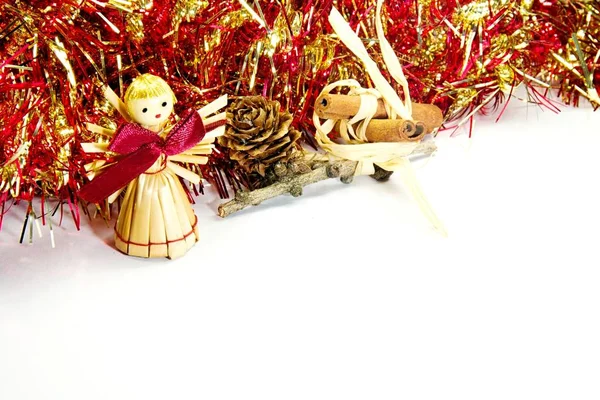 Foto Mostra Vicino Dettagli Natale Sfondo Decorativo — Foto Stock
