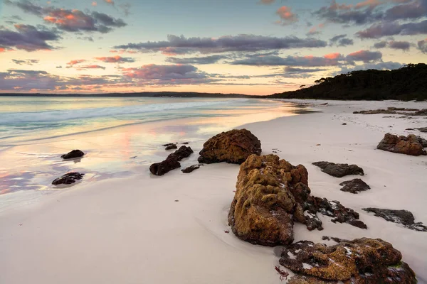 Amanecer Hyams Beach Era Hermoso Jervis Bay Nsw Australia — Foto de Stock