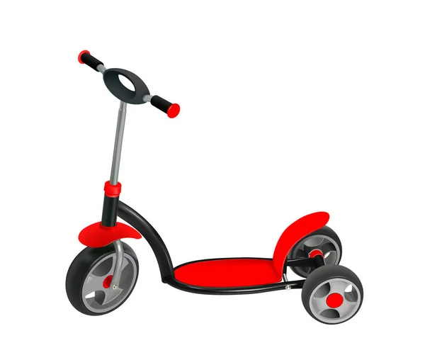 Vector Realistic Scooter Isolated White Background Gradient Mesh Used — Stock Photo, Image