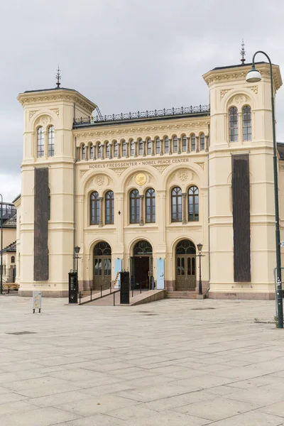 Nobelovy Ceny Míru Budova Centru Osla Norsku — Stock fotografie