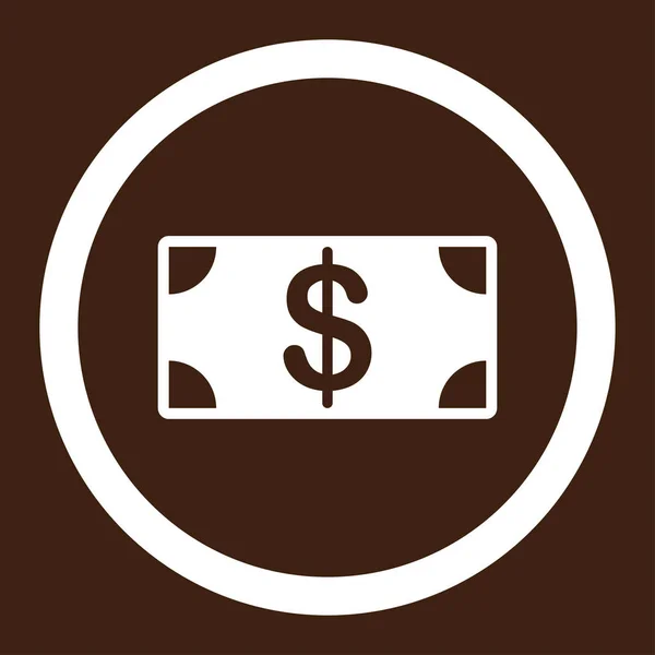 Icono Del Glifo Billetes Este Símbolo Redondeado Plano Utiliza Color —  Fotos de Stock