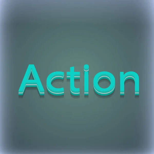 Action Icon Symbol Style Trendy Modern Design Space Your Text — Stock Photo, Image