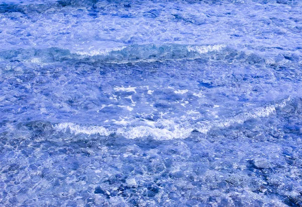 Pozadí Moře Modrá Voda Textura — Stock fotografie