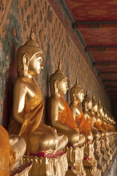 Buddha Szobor Néztem Temple Thaiföld — Stock Fotó
