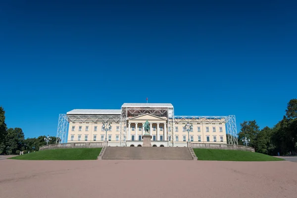 Royal Palace Roof Renovation Oslo Norway — 스톡 사진