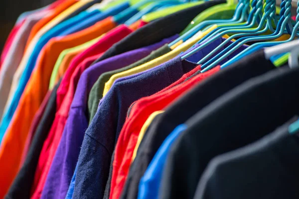 Colección Camisas Colores Perchas — Foto de Stock