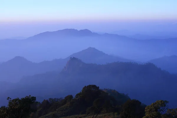 Landskap Ridge Mountain Thailand — Stockfoto