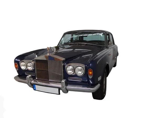 Rolls Royce Silver Shadow Απομονώνονται Λευκό Φόντο — Φωτογραφία Αρχείου