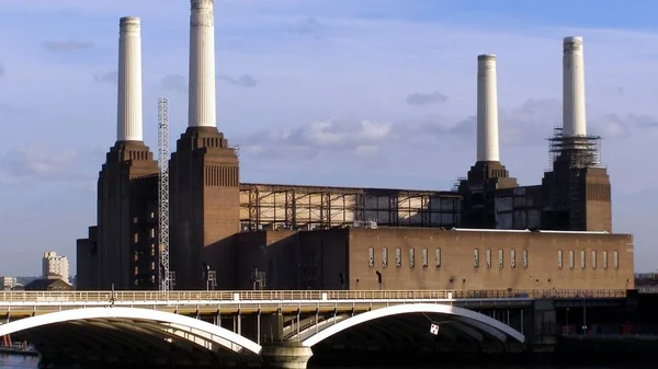 London Battersea Central Eléctrica Una Fábrica Abandonada Hito Relación — Foto de Stock
