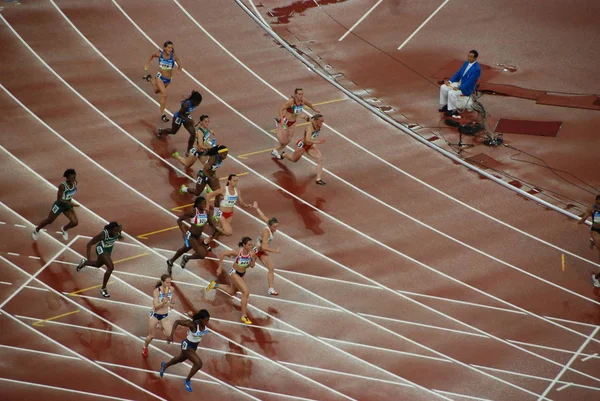 Young People Running Competition — Stock Photo, Image