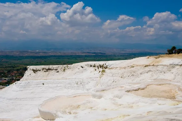 Παμούκαλε Γαλοπούλα Βαμβακερά Λευκά Όρη Εθνικό Απόθεμα Και Τουριστικά Αξιοθέατα — Φωτογραφία Αρχείου