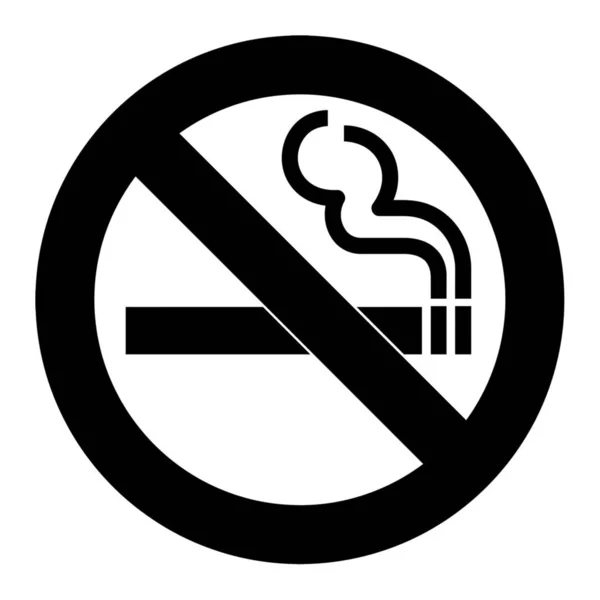 Nessun Segno Simbolo Fumo Isolato Sfondo Bianco — Foto Stock