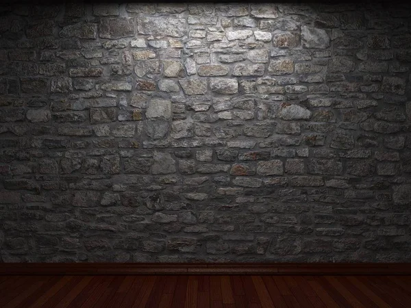 Illuminated Stone Wall Made Graphics — Stock Photo, Image