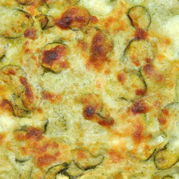 Detalj Squash Zucchini Omelett Vegetarianmat — Stockfoto