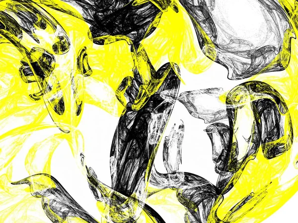 Абстрактний Гранжевий Брудний Чорно Жовтий Візерунок Білому Тлі Дизайн Грубого — стокове фото