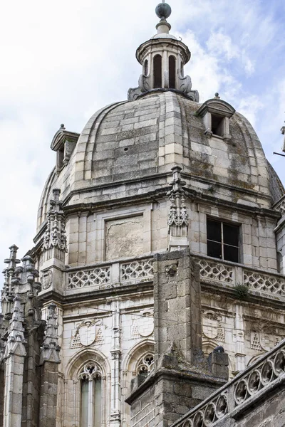 Toledo Katedralens Fasad Spanska Kyrkan — Stockfoto