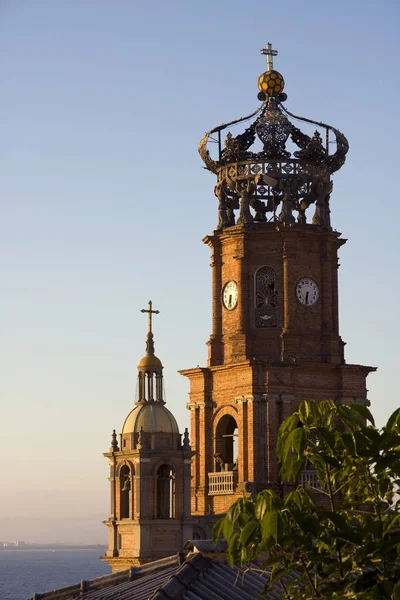 View Our Lady Guadalupe Cathedral Puerto Vallarta Mexico — Stock Photo, Image