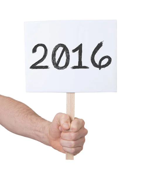 Sign Number Isolated White Year 2016 — Stock Photo, Image