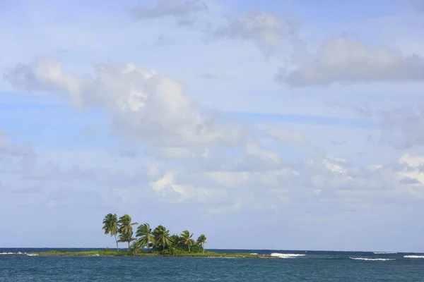 Μικρό Νησί Κοντά Galeras Παραλία Las Samana Χερσόνησο Δομινικανή Δημοκρατία — Φωτογραφία Αρχείου
