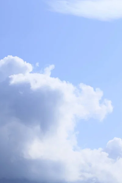 Witte Wolk Tegen Blauwe Hemel Morioka Iwate Touhoku Japan — Stockfoto