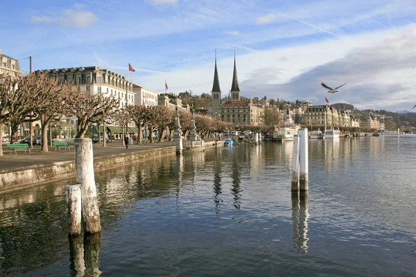 Encantadora Cidade Lucern Suíça — Fotografia de Stock