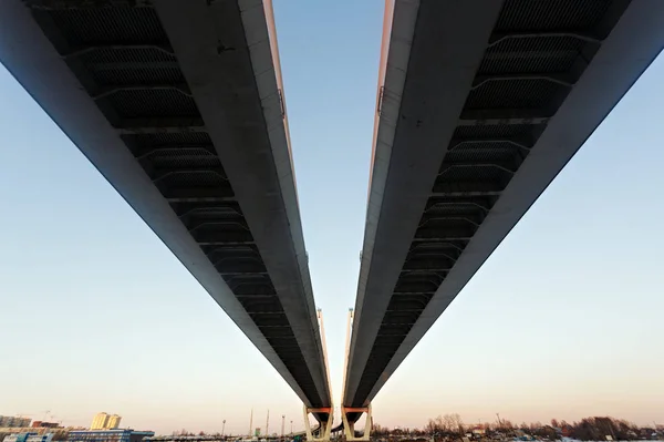 Große Obukhov Brücke Über Die Neva Petersburg — Stockfoto