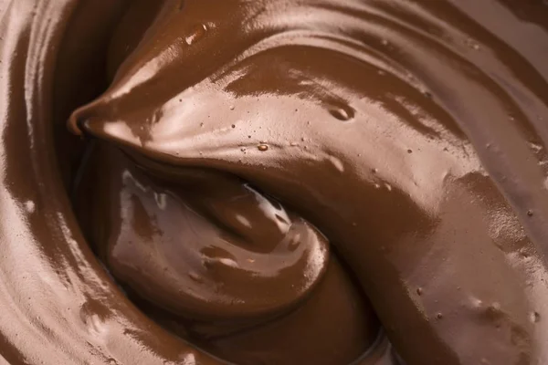 おいしい甘い茶色のチョコレートのクローズアップビュー — ストック写真