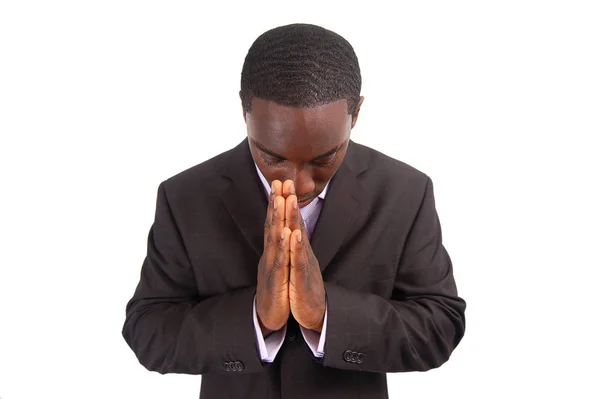 Image Business Man Bowing His Head Sign Respect Can Also — Stock Photo, Image