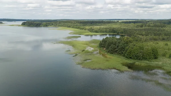 Plateliai Lake Lithuania Aerial Drone Top View — Stock Photo, Image