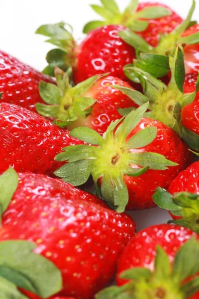 Frische Erdbeeren Aus Nächster Nähe — Stockfoto