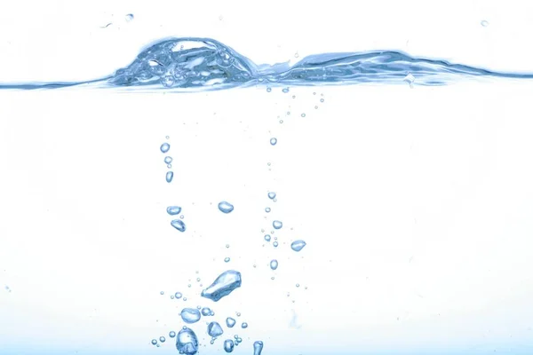 Respingo Água Azul Perto — Fotografia de Stock