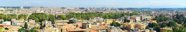 Breed Panoramisch Uitzicht Rome Dag Italië — Stockfoto